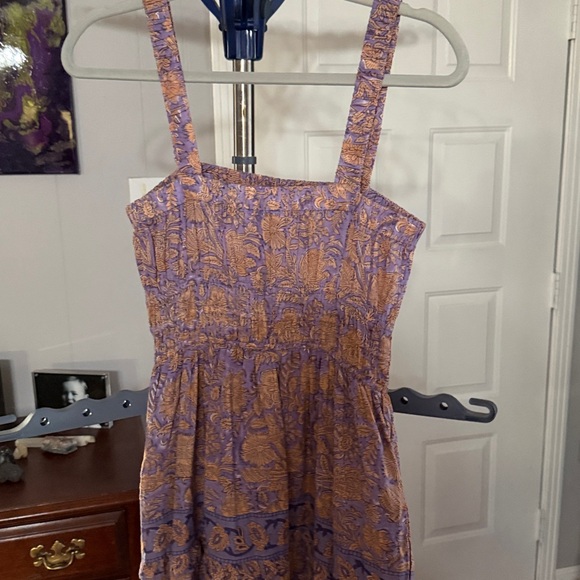 Cleobella Purple and Orange Midi Dress - Picture 3 of 3